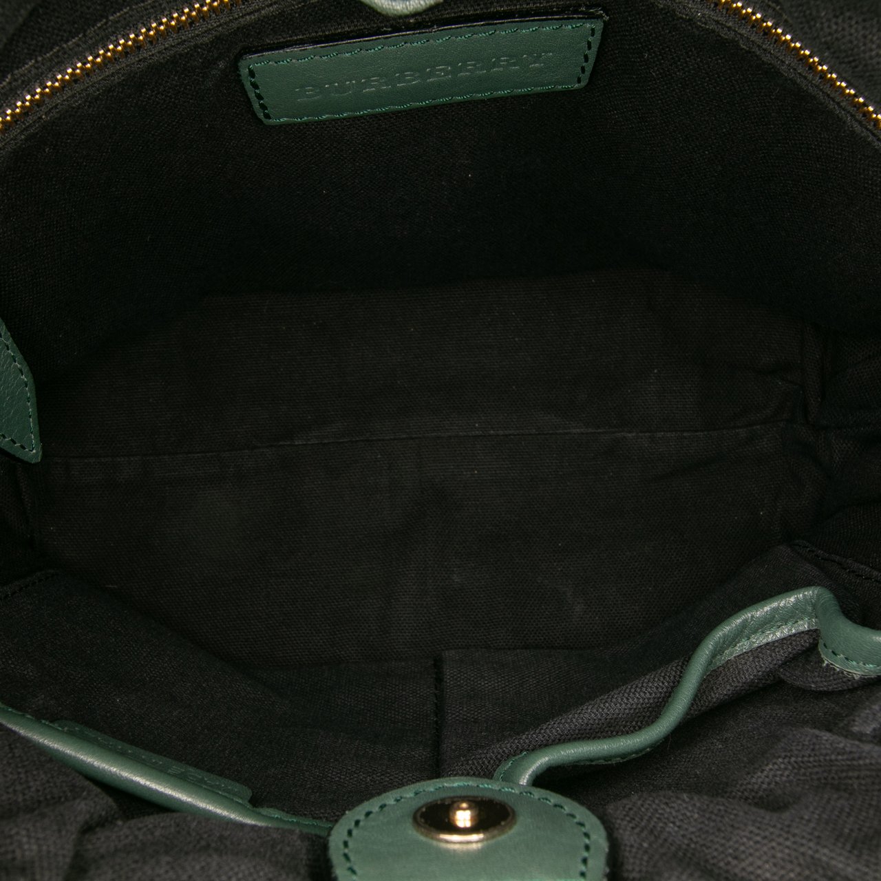Burberry House Check Canvas and Calfskin Little Crush Crossbody Groen