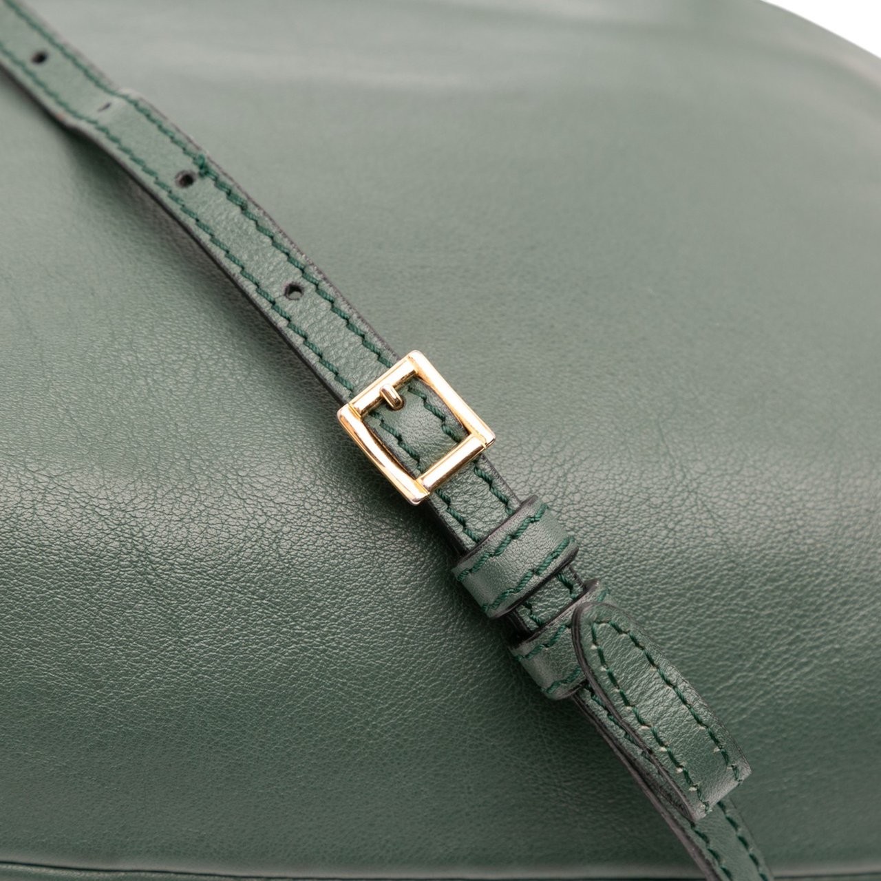 Burberry House Check Canvas and Calfskin Little Crush Crossbody Groen