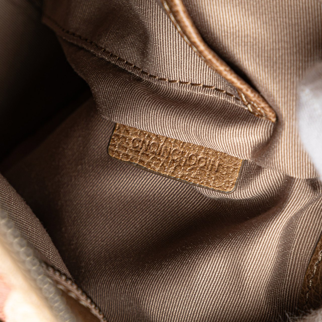 Burberry Embossed Supernova Check Coated Canvas Satchel Bruin