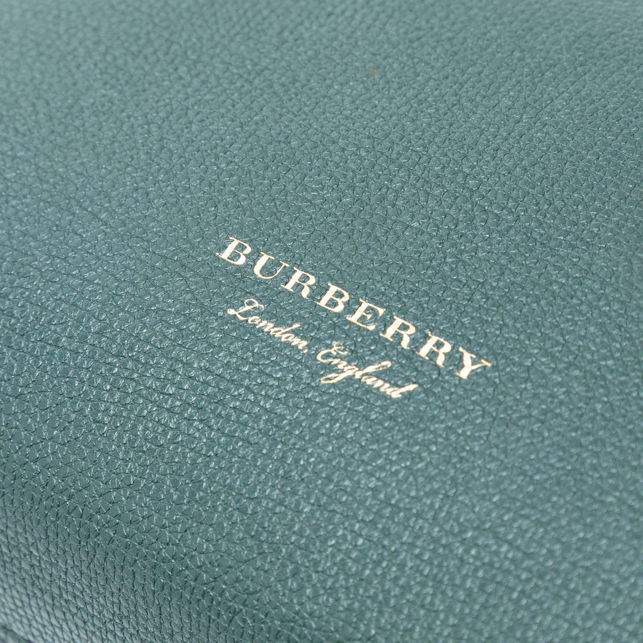 Burberry Medium Leather and House Check Banner Satchel Groen