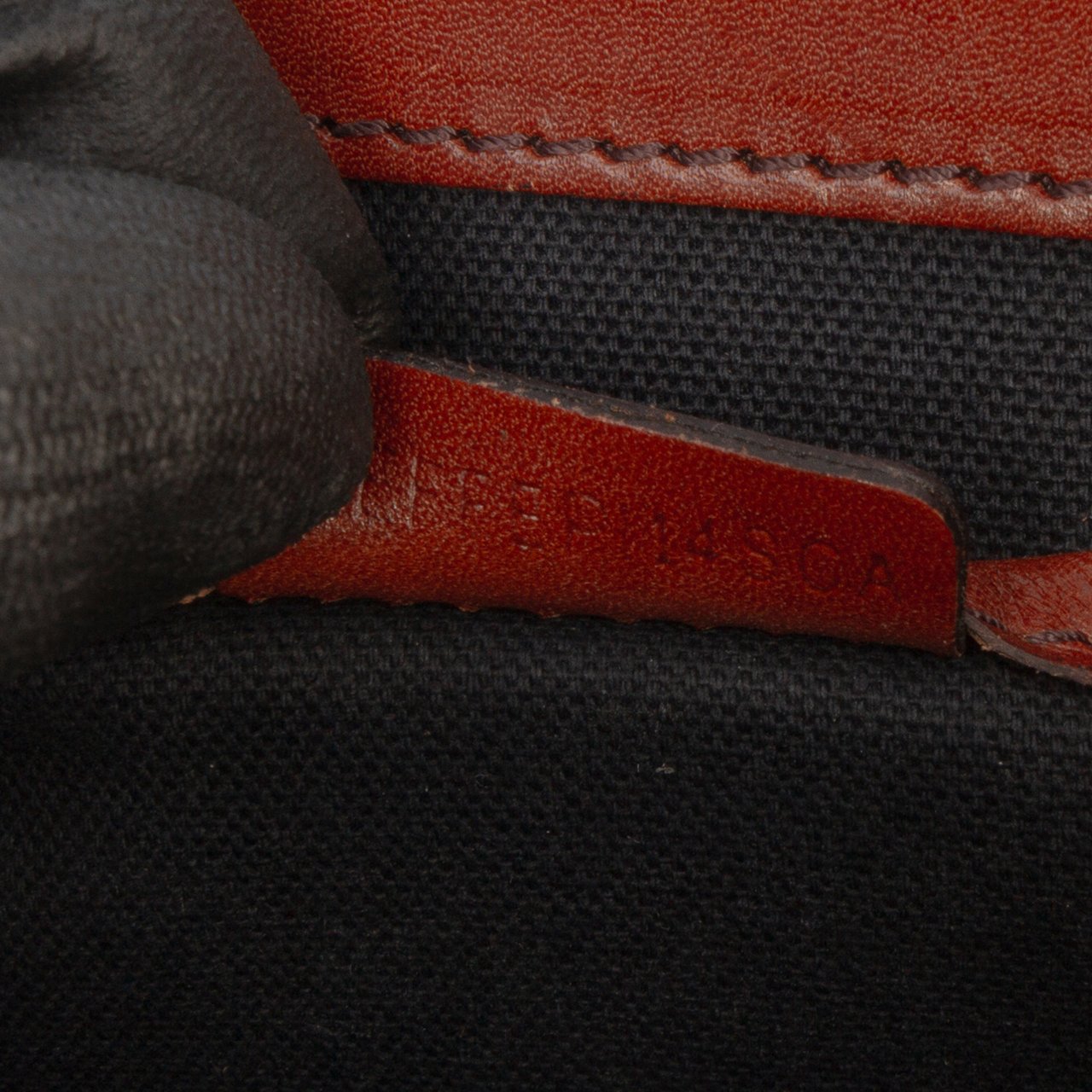 Burberry Leather and House Check Canvas Bridle Abbott Crossbody Bruin