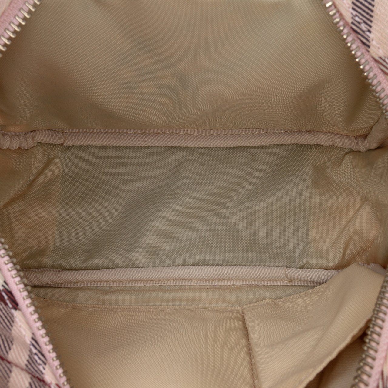 Burberry Nova Check Canvas Crossbody Roze