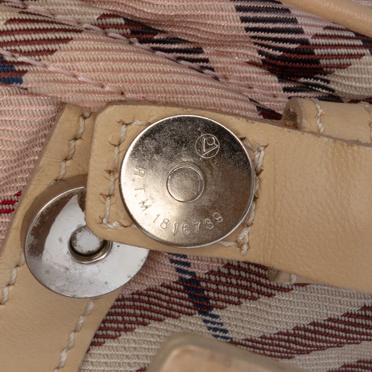 Burberry Nova Check Canvas Crossbody Roze