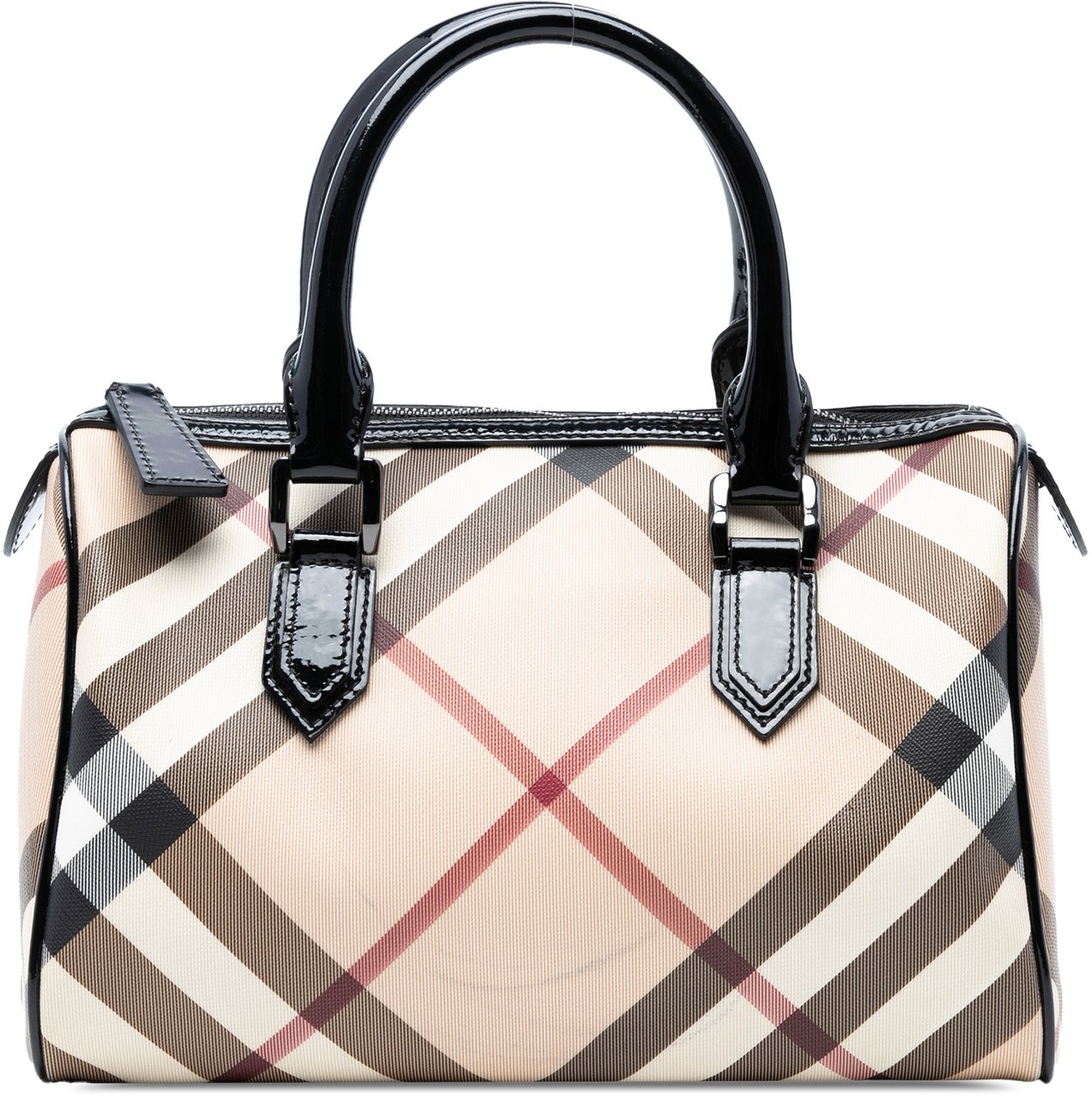 Burberry Supernova Check Canvas Chester Boston Bag Bruin