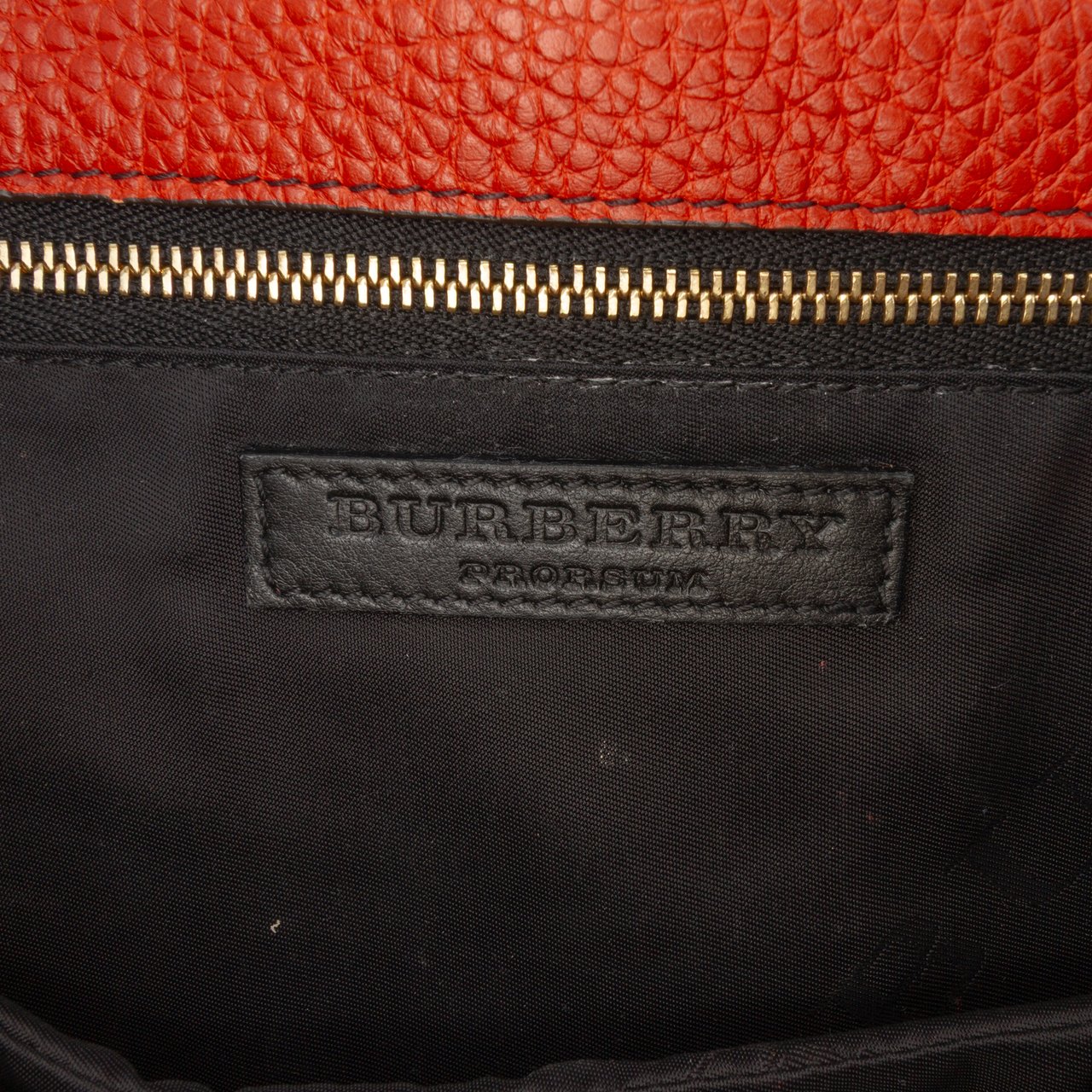 Burberry Haymarket Check Coated Canvas and Grained Leather Clutch Bruin