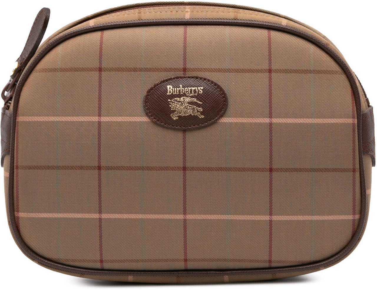 Burberry Vintage Check Canvas Clutch Bruin