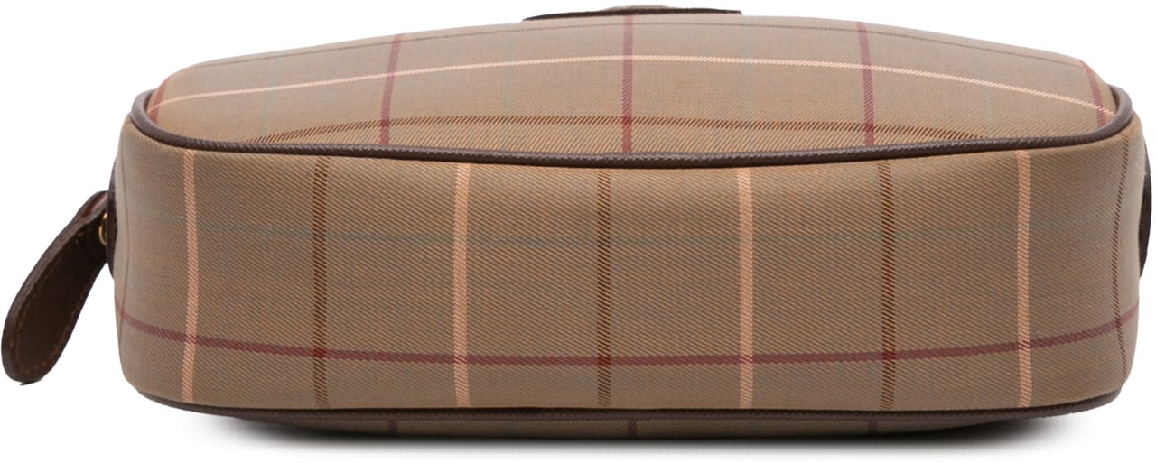Burberry Vintage Check Canvas Clutch Bruin