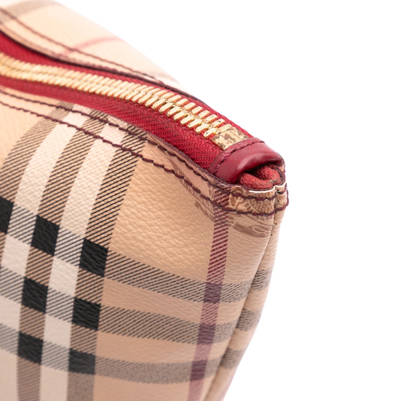 Burberry Medium Haymarket Check Coated Canvas Salisbury Tote Bruin