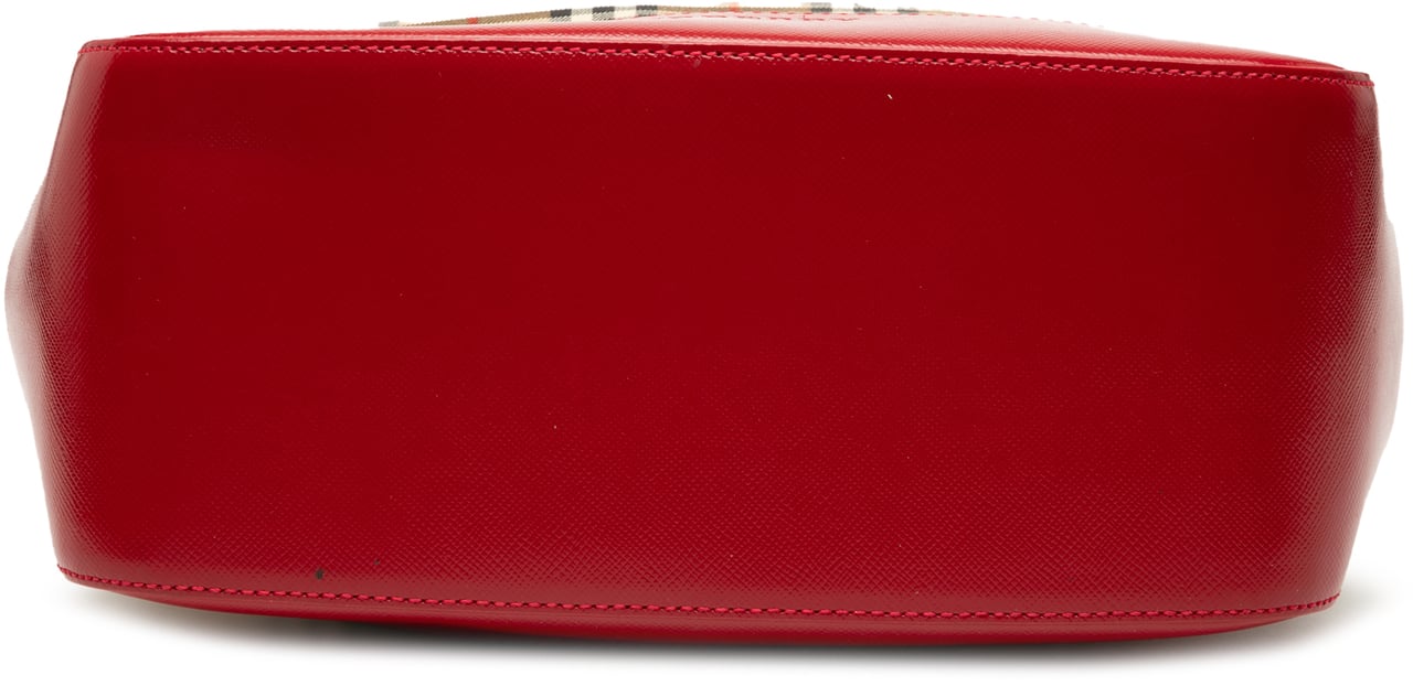 Burberry Haymarket Check Canvas Tote Bruin