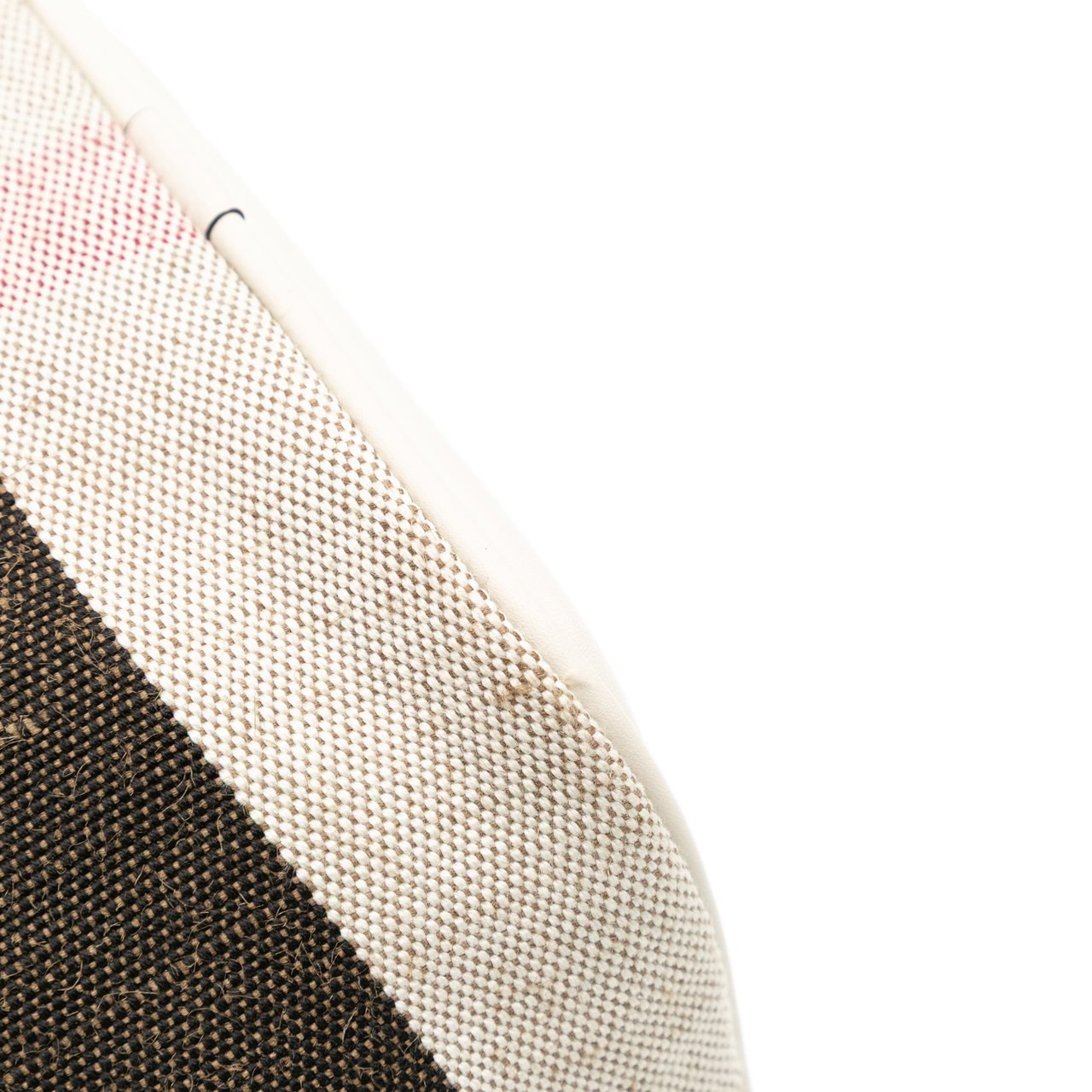 Burberry Mini Mega Check Canvas Ashby Tassel Bucket Bag Bruin