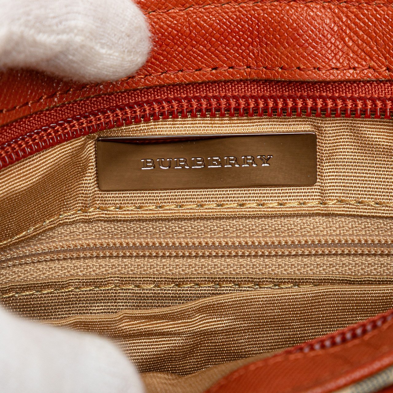 Burberry Nova Check Canvas Crossbody Bruin