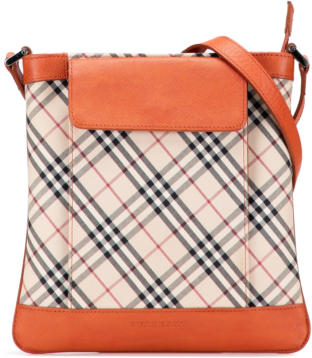 Burberry Nova Check Canvas Crossbody Bruin