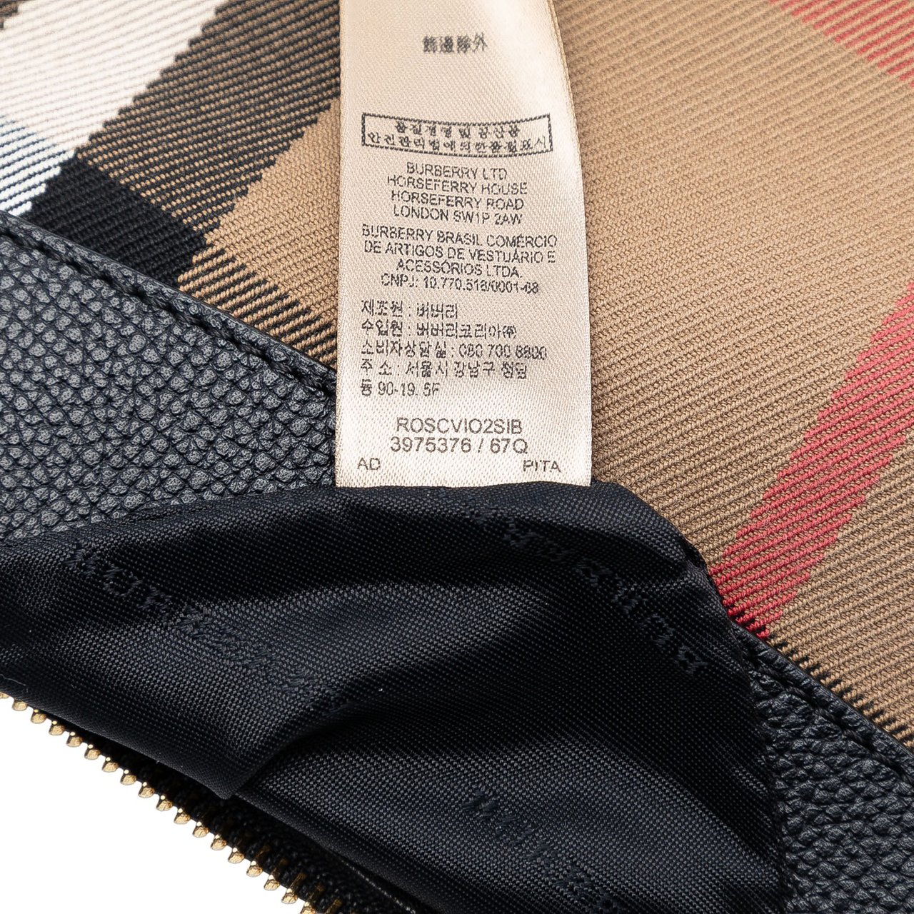 Burberry Mega Check Canvas Peyton Crossbody Bruin