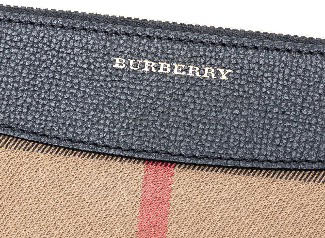 Burberry Mega Check Canvas Peyton Crossbody Bruin