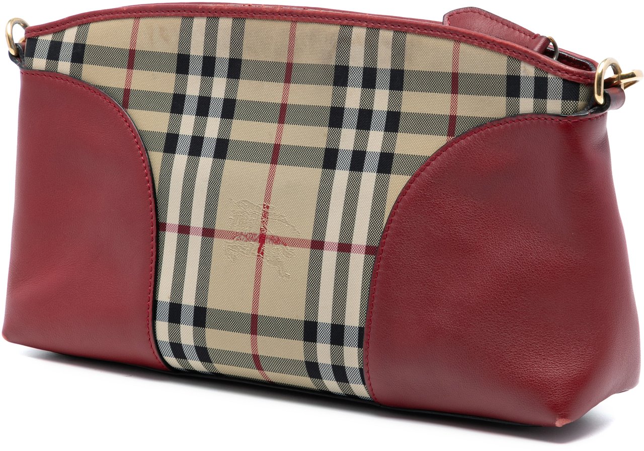 Burberry Haymarket Check Coated Canvas Chichester Crossbody Bruin