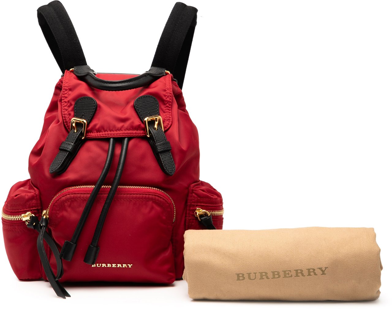 Burberry Medium Nylon Runway Backpack Rood