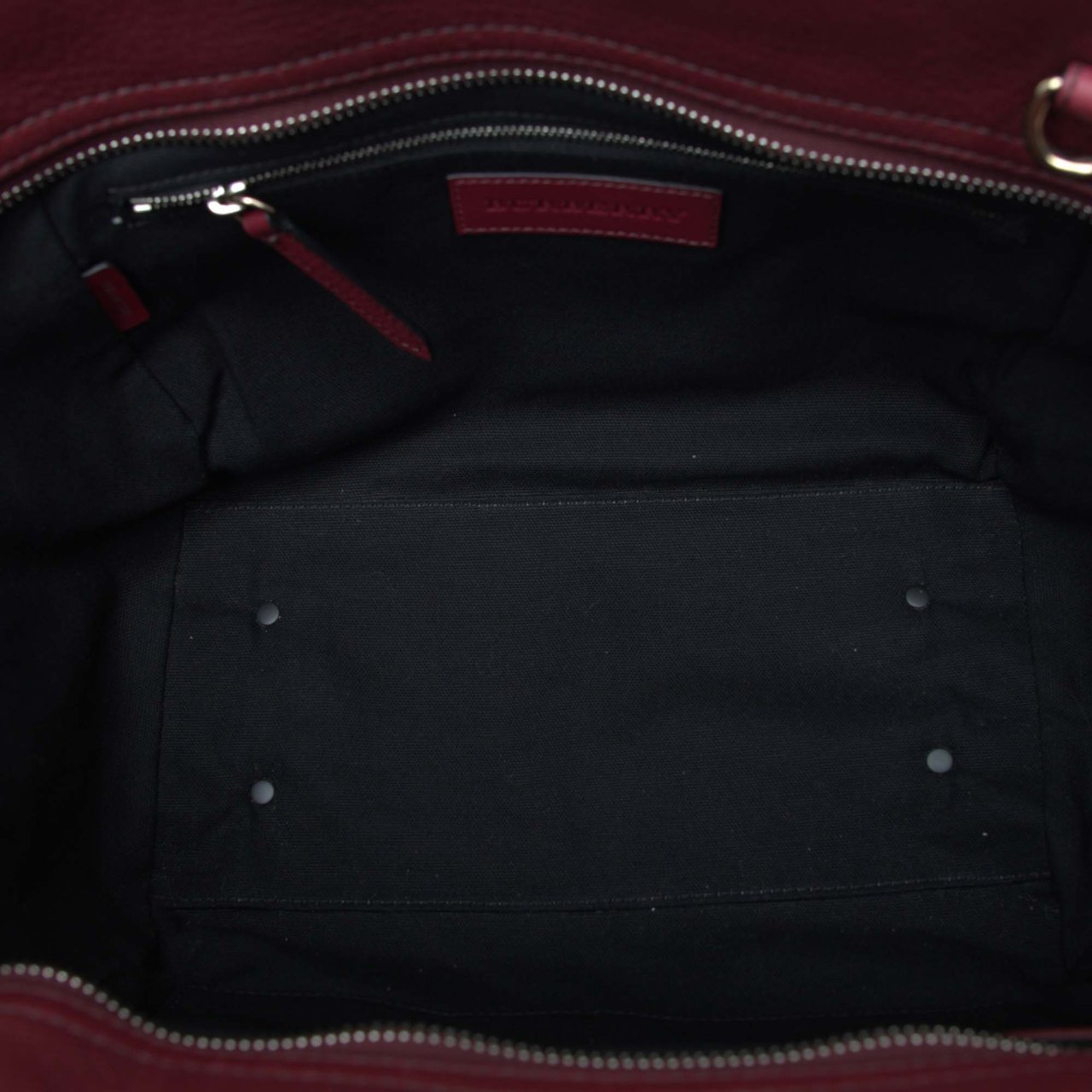 Burberry Leather and Mega Check Canvas Harcourt Satchel Rood