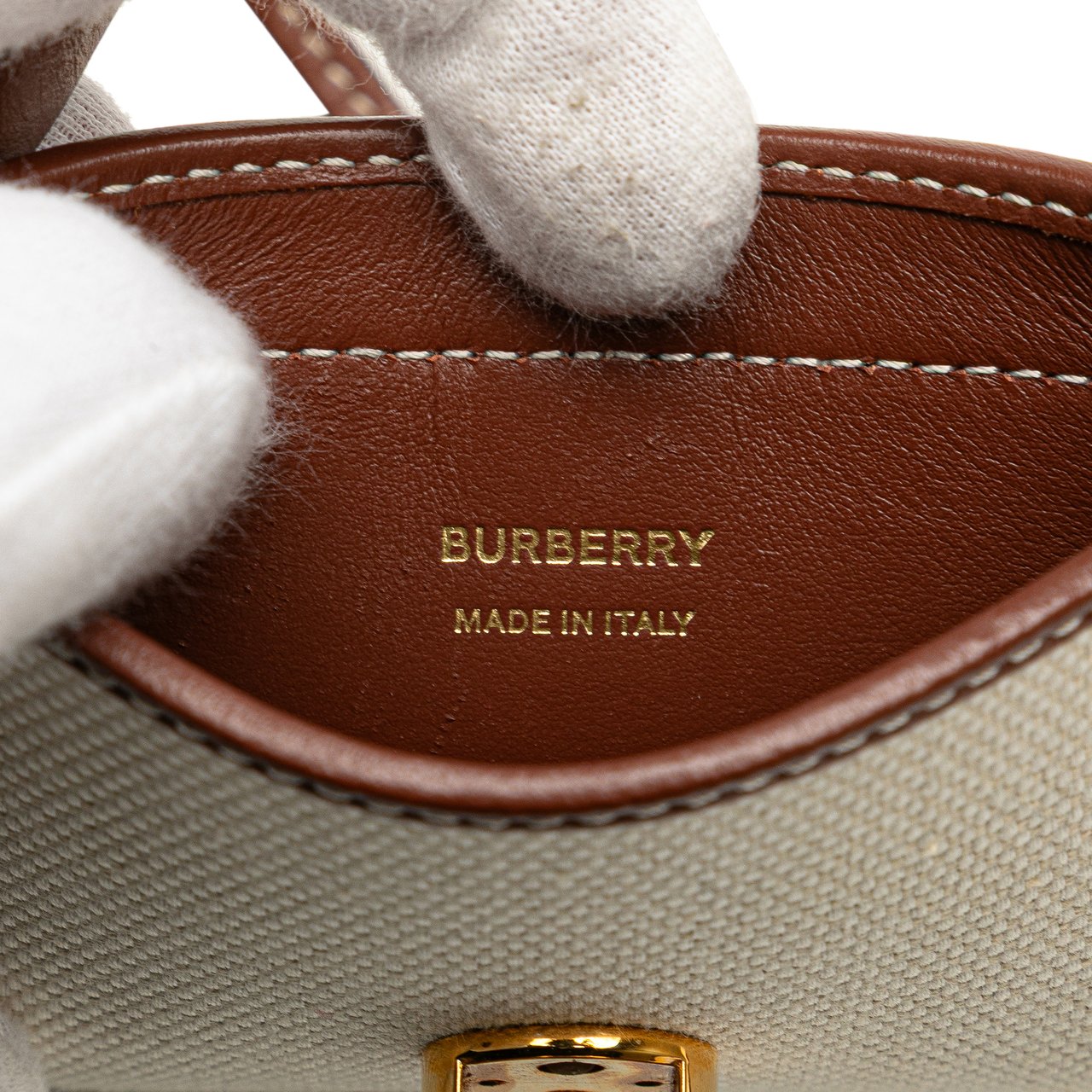 Burberry Canvas Anne Phone Case With Strap Wit