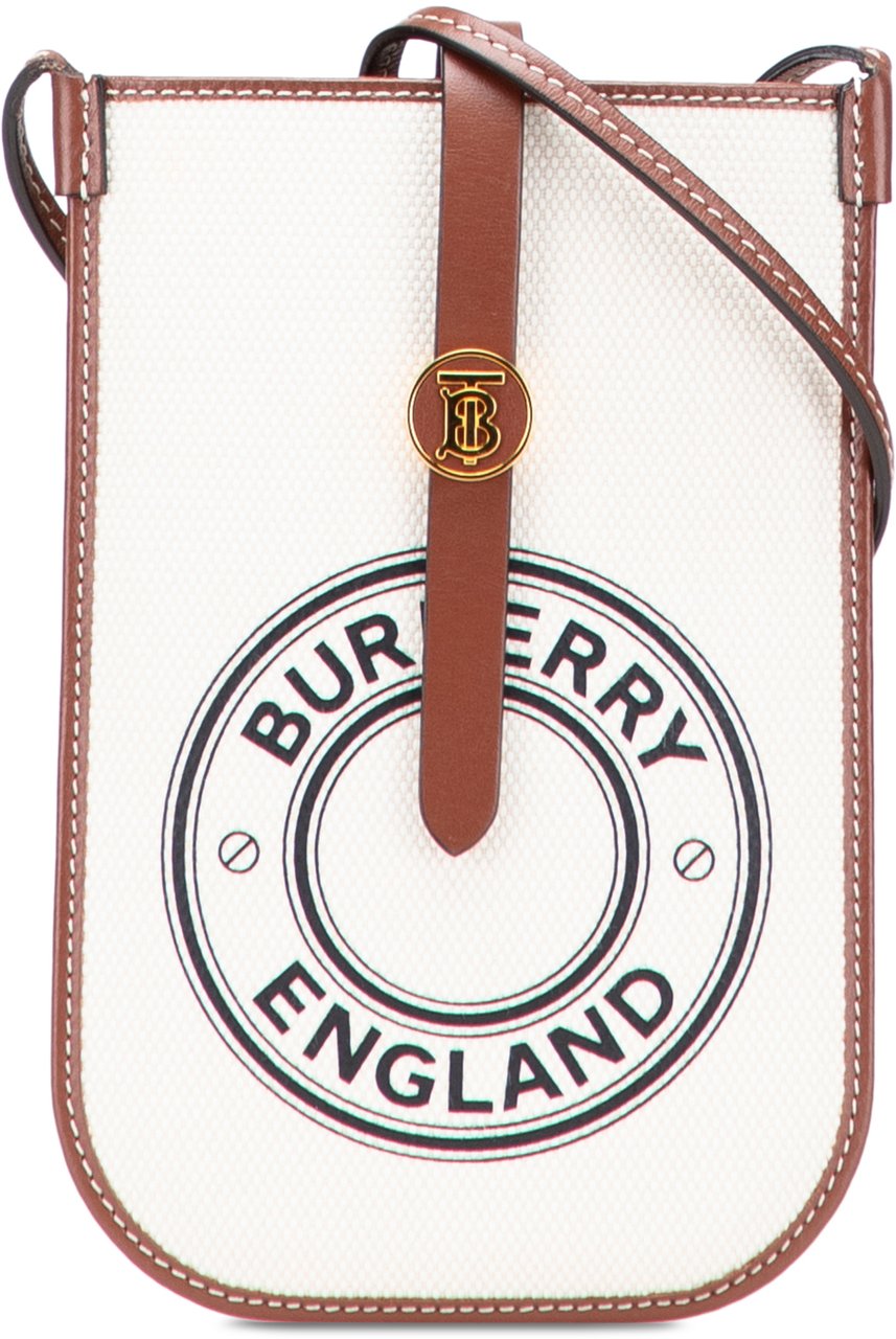 Burberry Canvas Anne Phone Case With Strap Wit