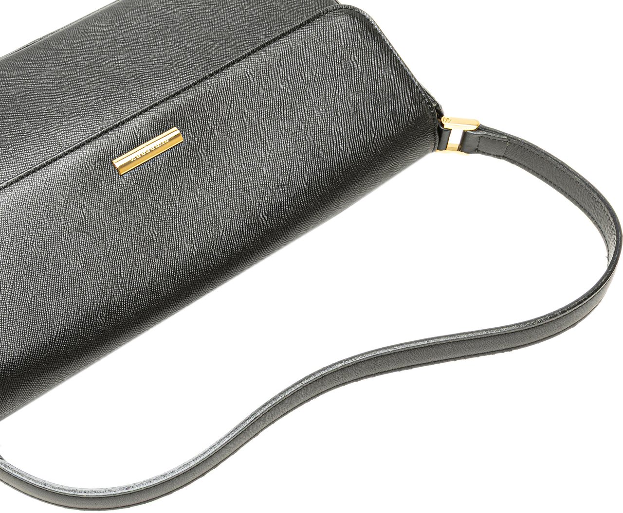 Burberry Leather Shoulder Bag Zwart