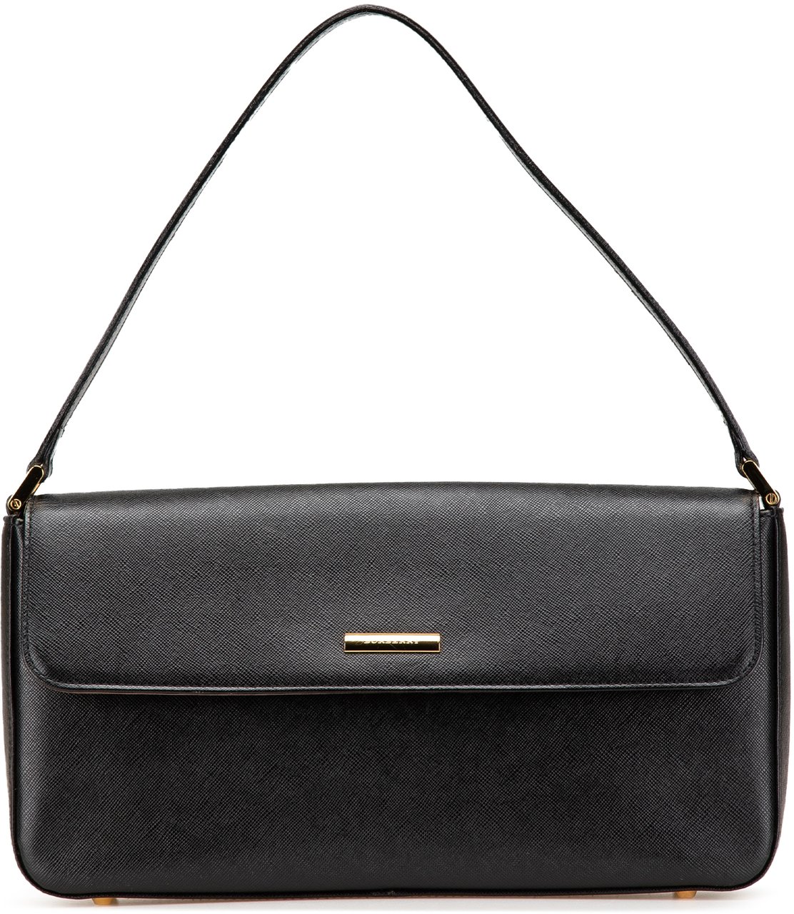 Burberry Leather Shoulder Bag Zwart