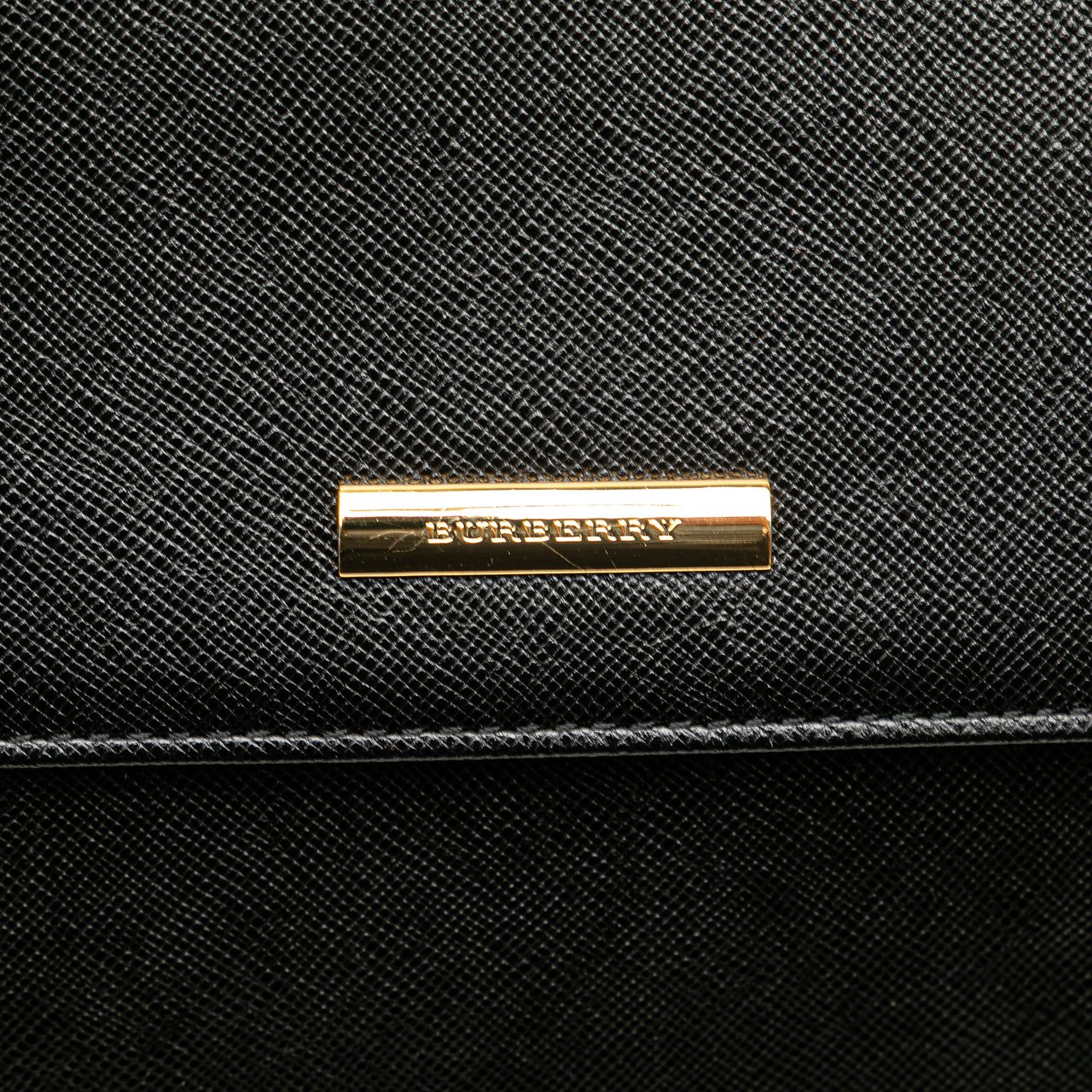 Burberry Leather Shoulder Bag Zwart
