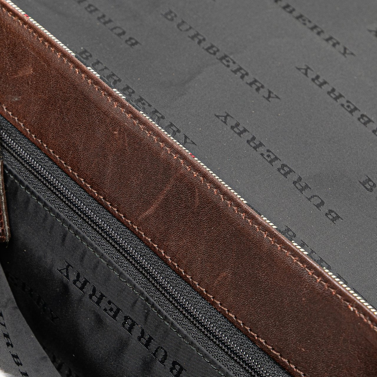 Burberry House Check Canvas Flap Crossbody Bruin