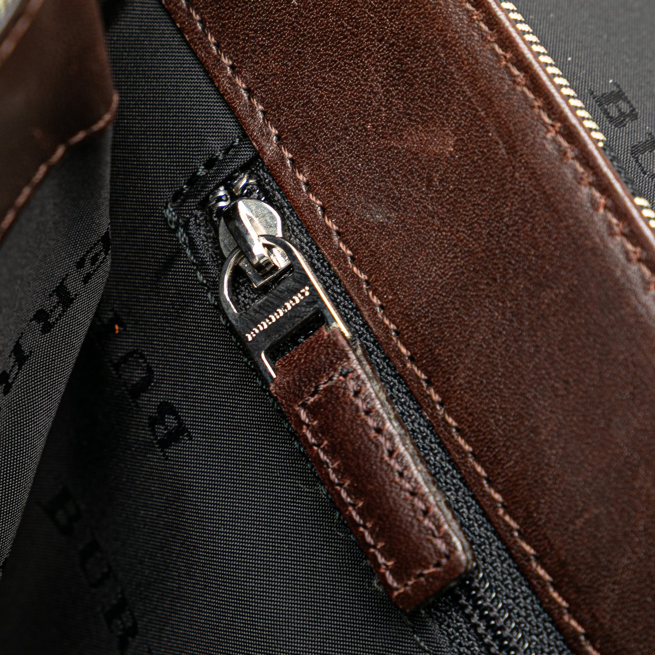 Burberry House Check Canvas Flap Crossbody Bruin