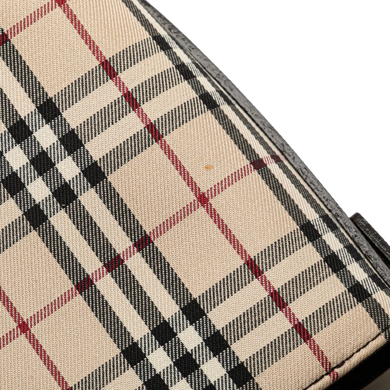 Burberry House Check Canvas Flap Shoulder Bag Bruin