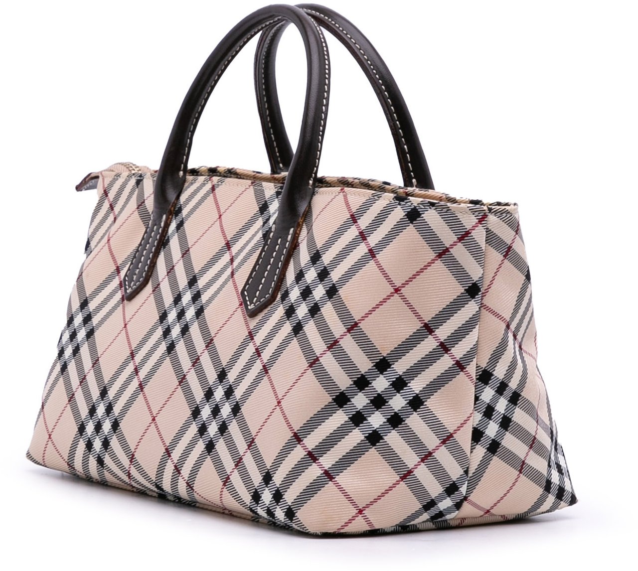 Burberry Nova Check Canvas Handbag Bruin