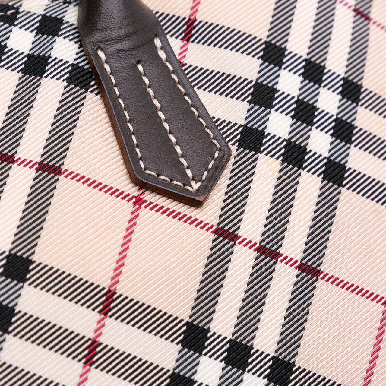 Burberry Nova Check Canvas Handbag Bruin