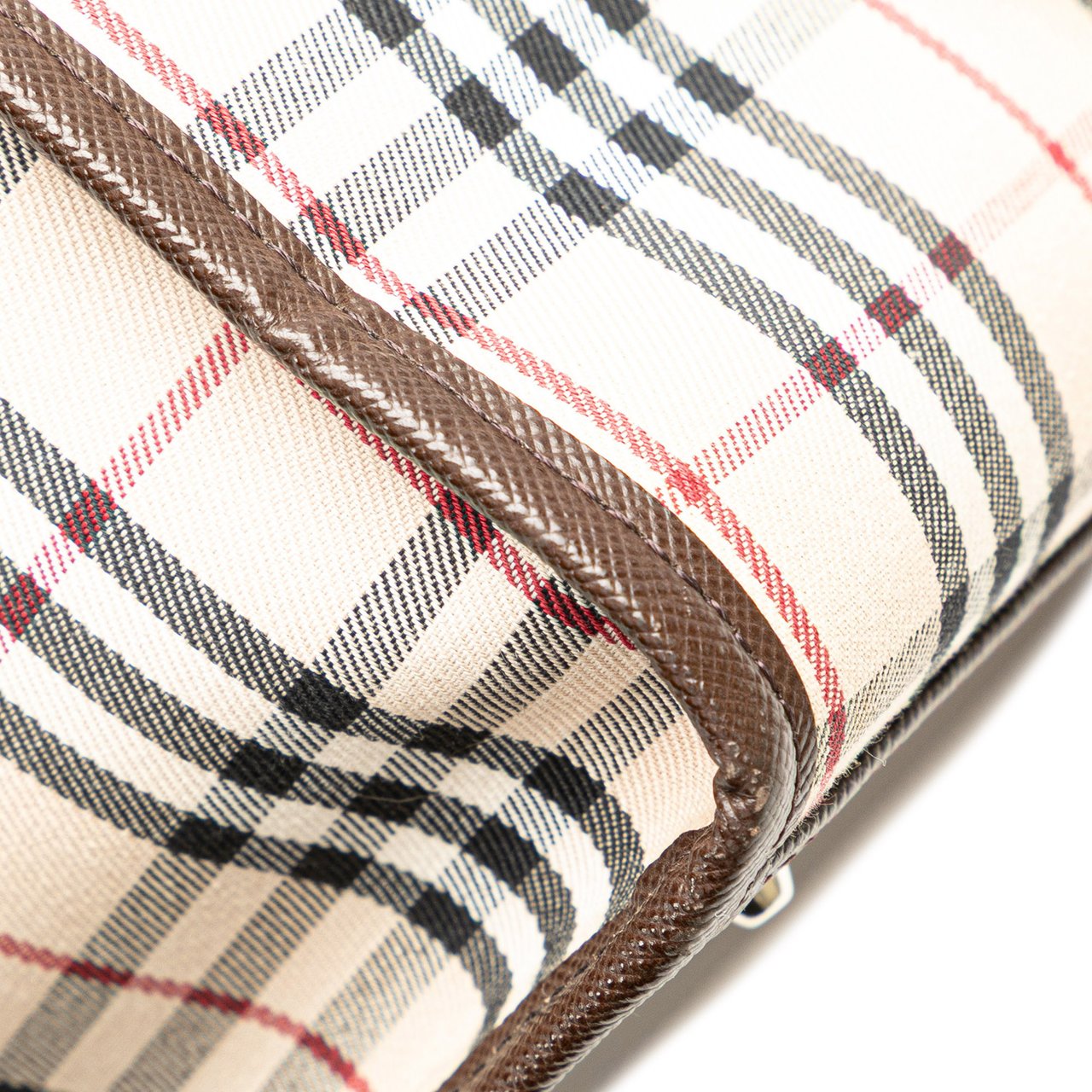 Burberry House Check Canvas Tote Bruin
