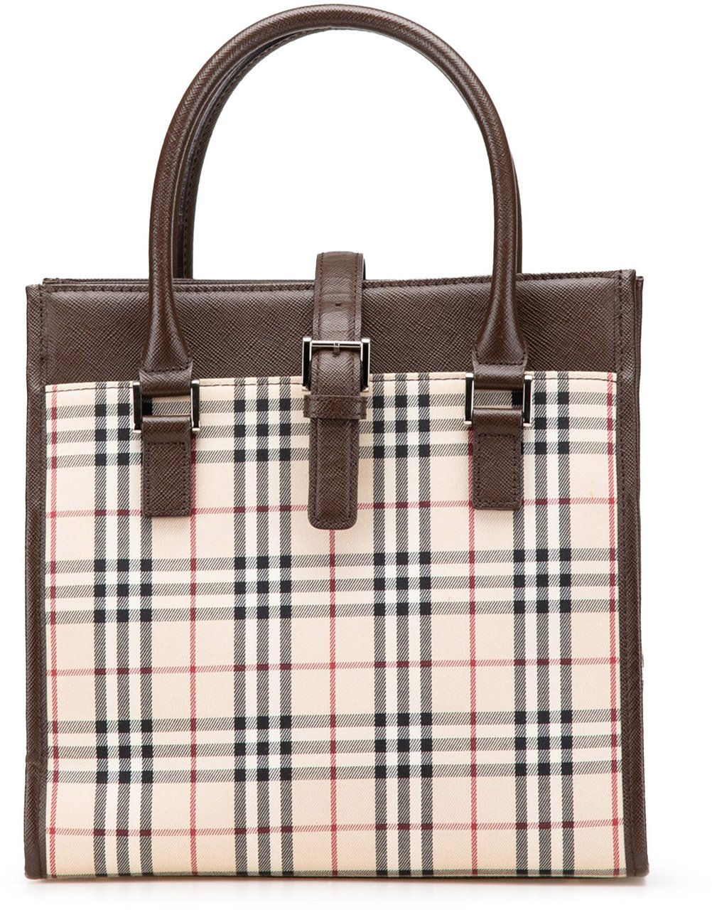 Burberry House Check Canvas Tote Bruin