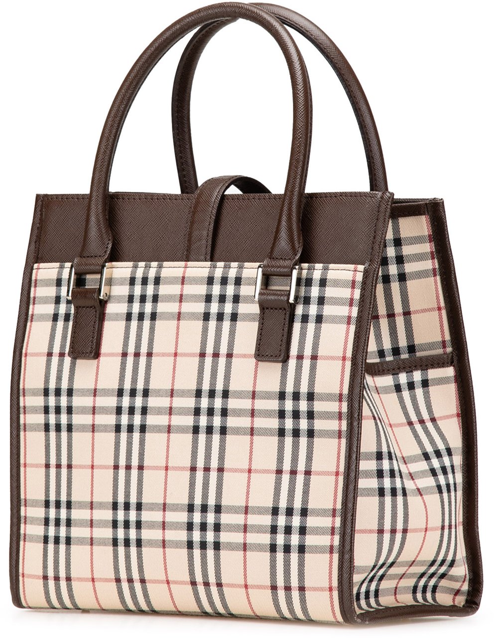 Burberry House Check Canvas Tote Bruin
