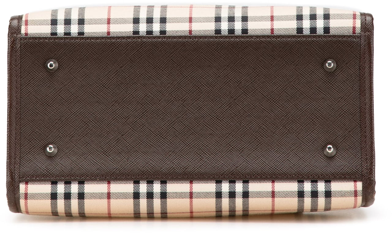Burberry House Check Canvas Tote Bruin