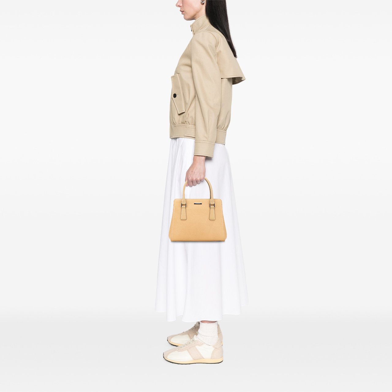 Burberry Leather Handbag Bruin