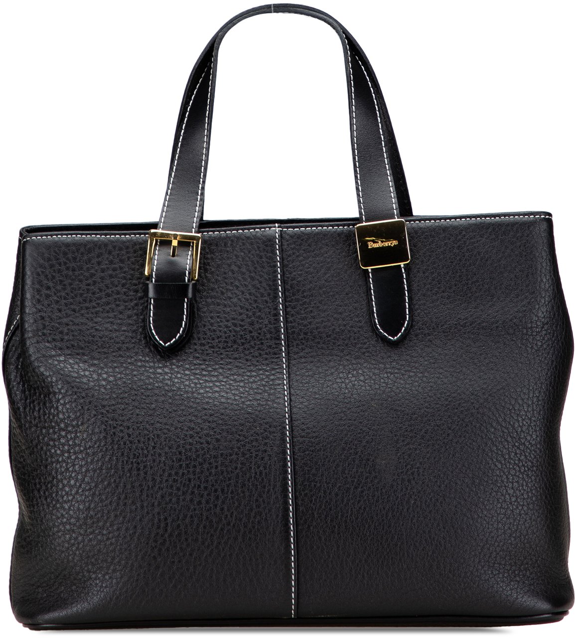 Burberry Leather Tote Zwart