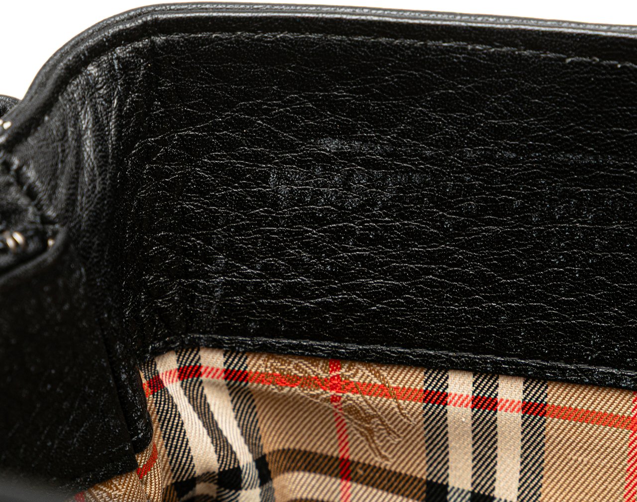Burberry Leather Tote Zwart