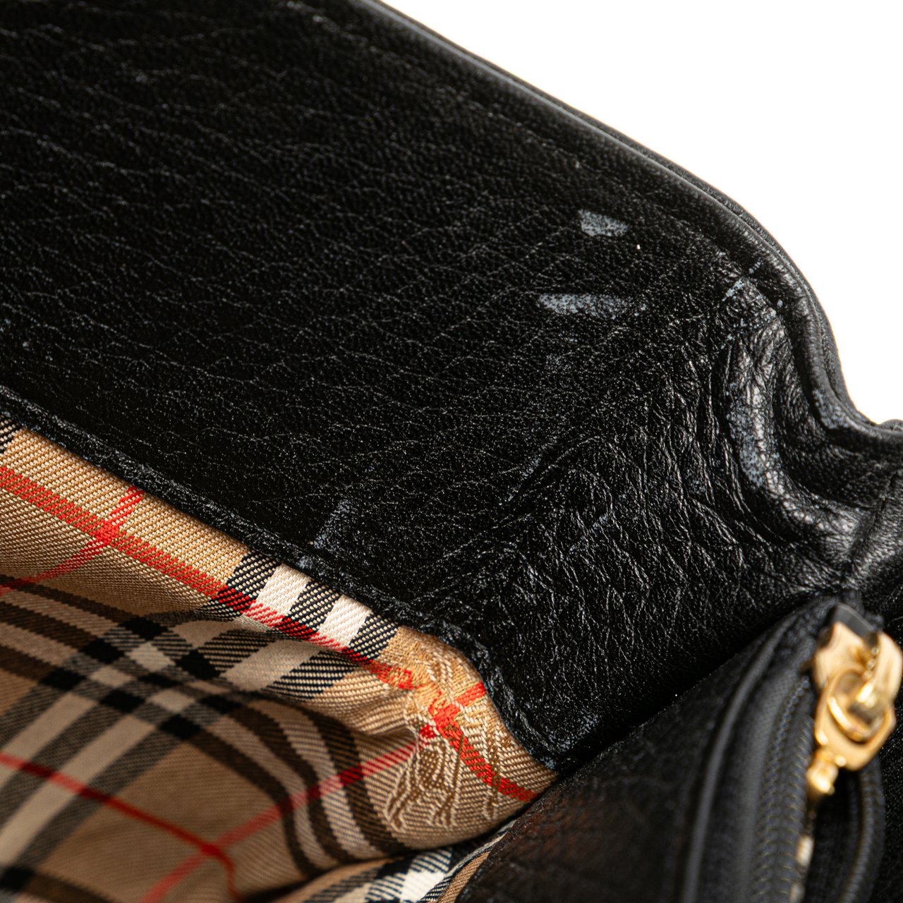 Burberry Leather Tote Zwart