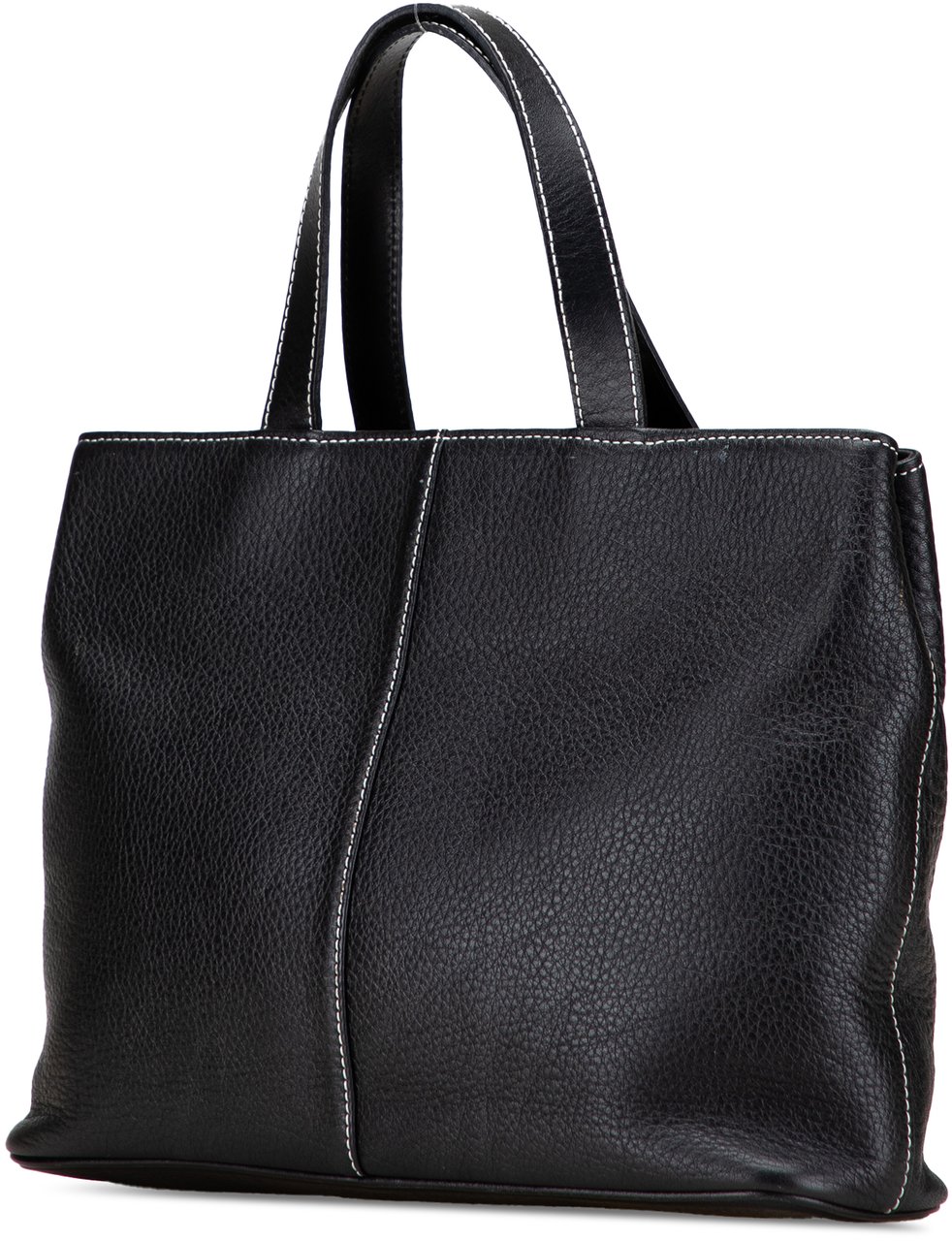 Burberry Leather Tote Zwart