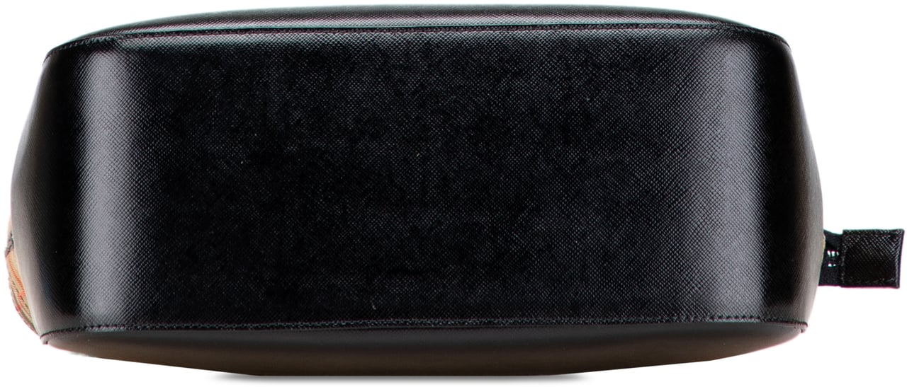 Burberry Haymarket Check Canvas Handbag Bruin