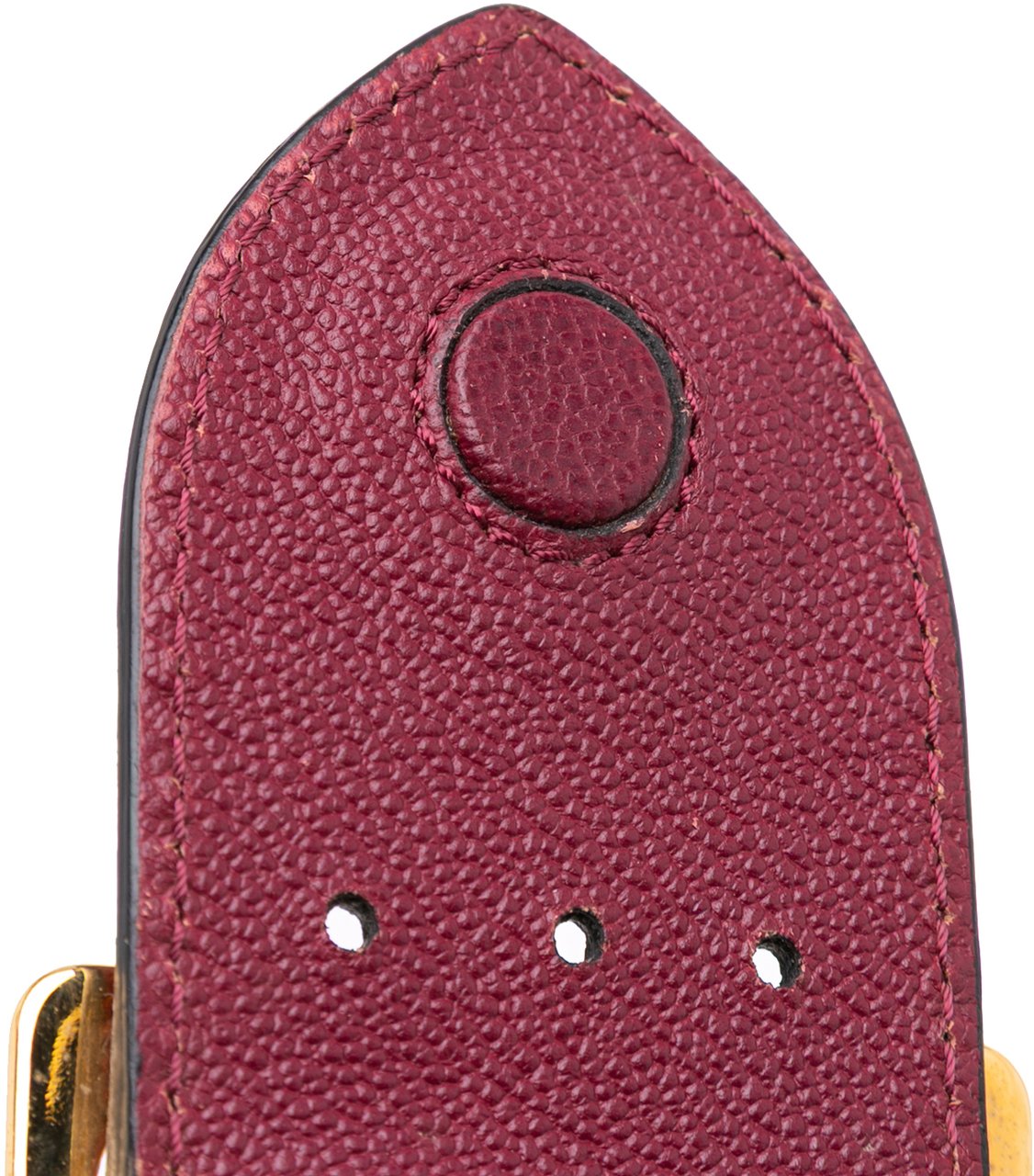 Burberry Medium Grained Calfskin Buckle Tote Rood