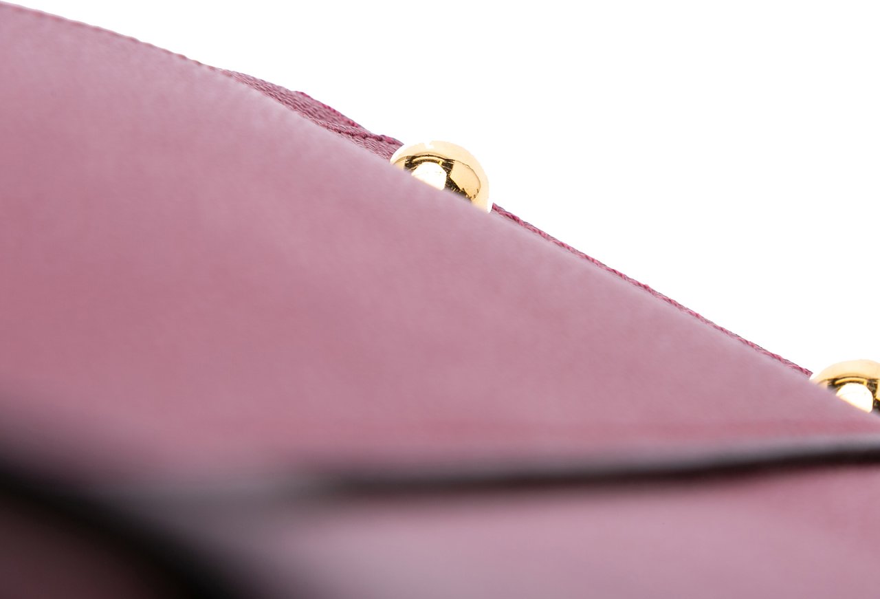 Burberry Medium Grained Calfskin Buckle Tote Rood