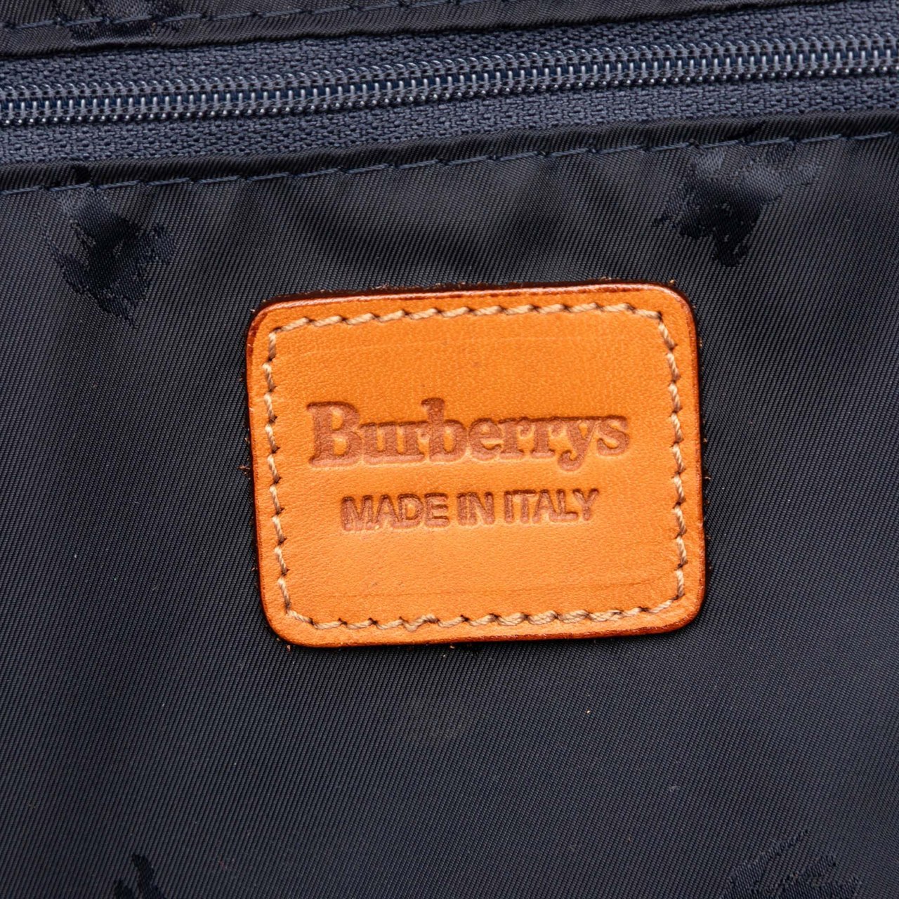 Burberry Haymarket Check Coated Canvas Travel Bag Blauw
