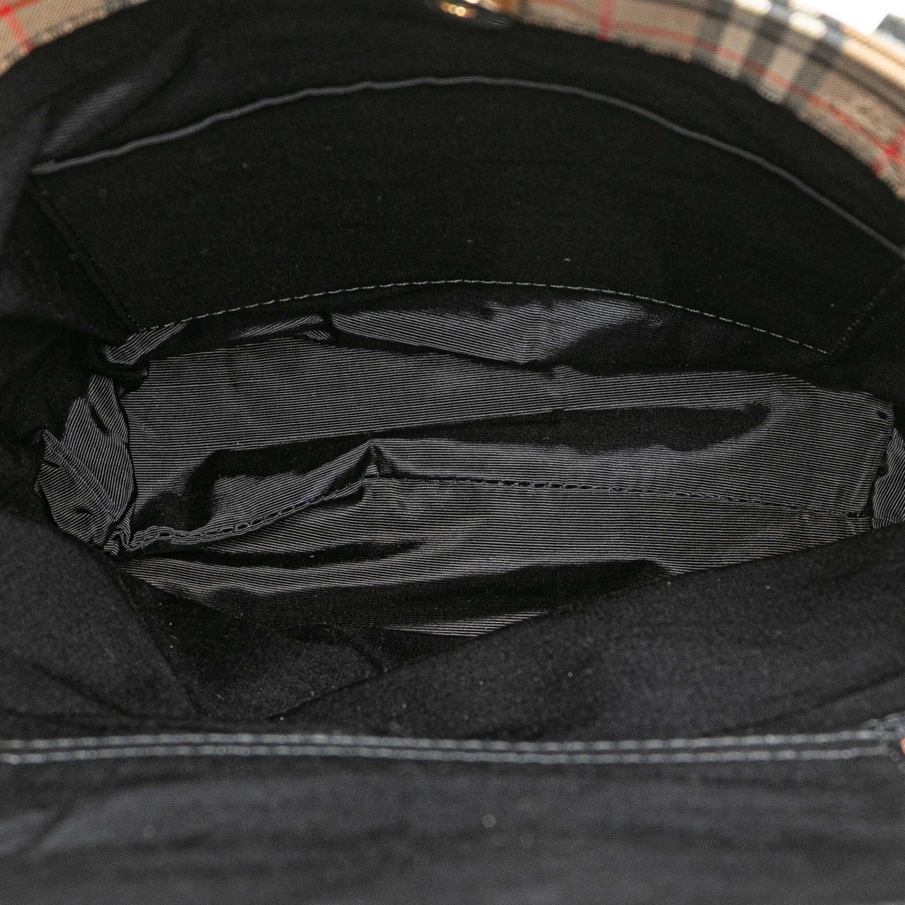 Burberry Haymarket Check Canvas Tote Bruin