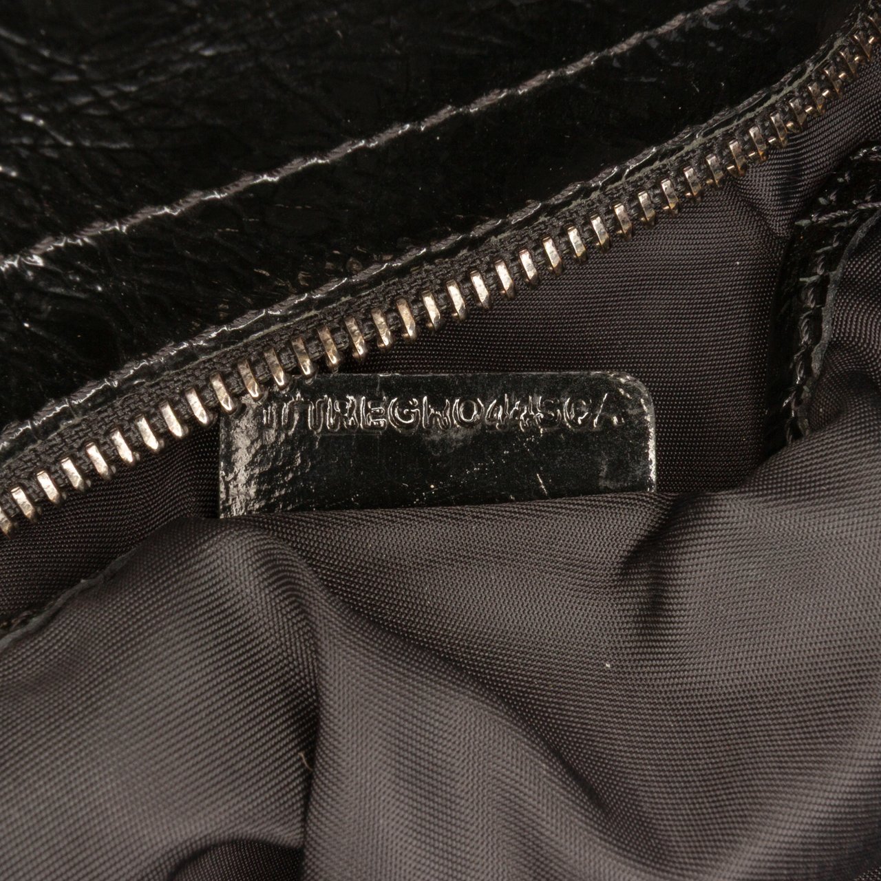Burberry Beat Check Nylon Lowry Satchel Grijs