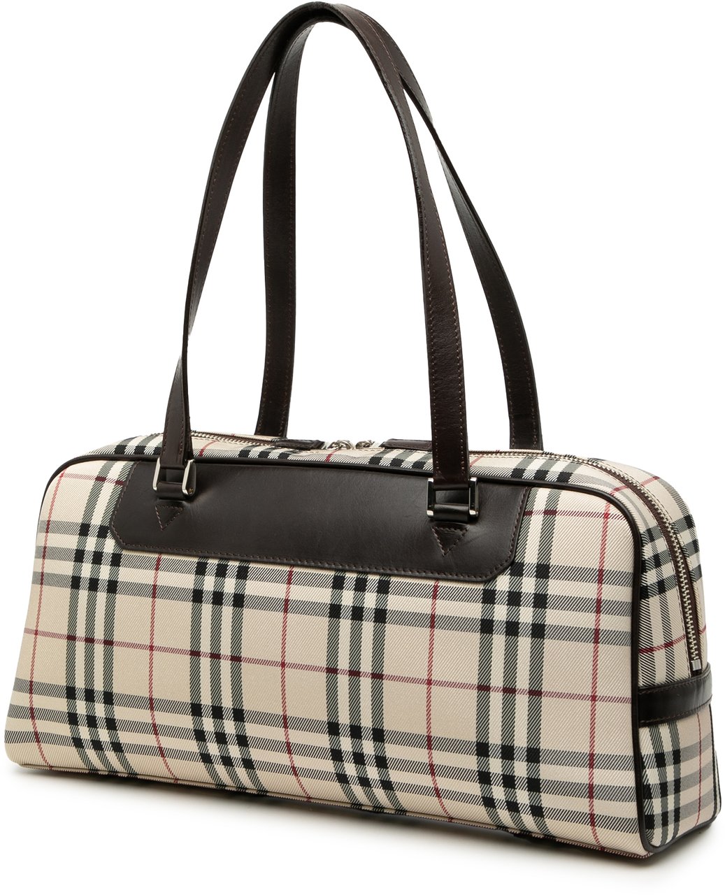 Burberry House Check Canvas Handbag Bruin