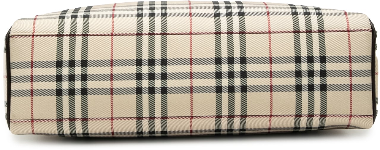 Burberry House Check Canvas Handbag Bruin