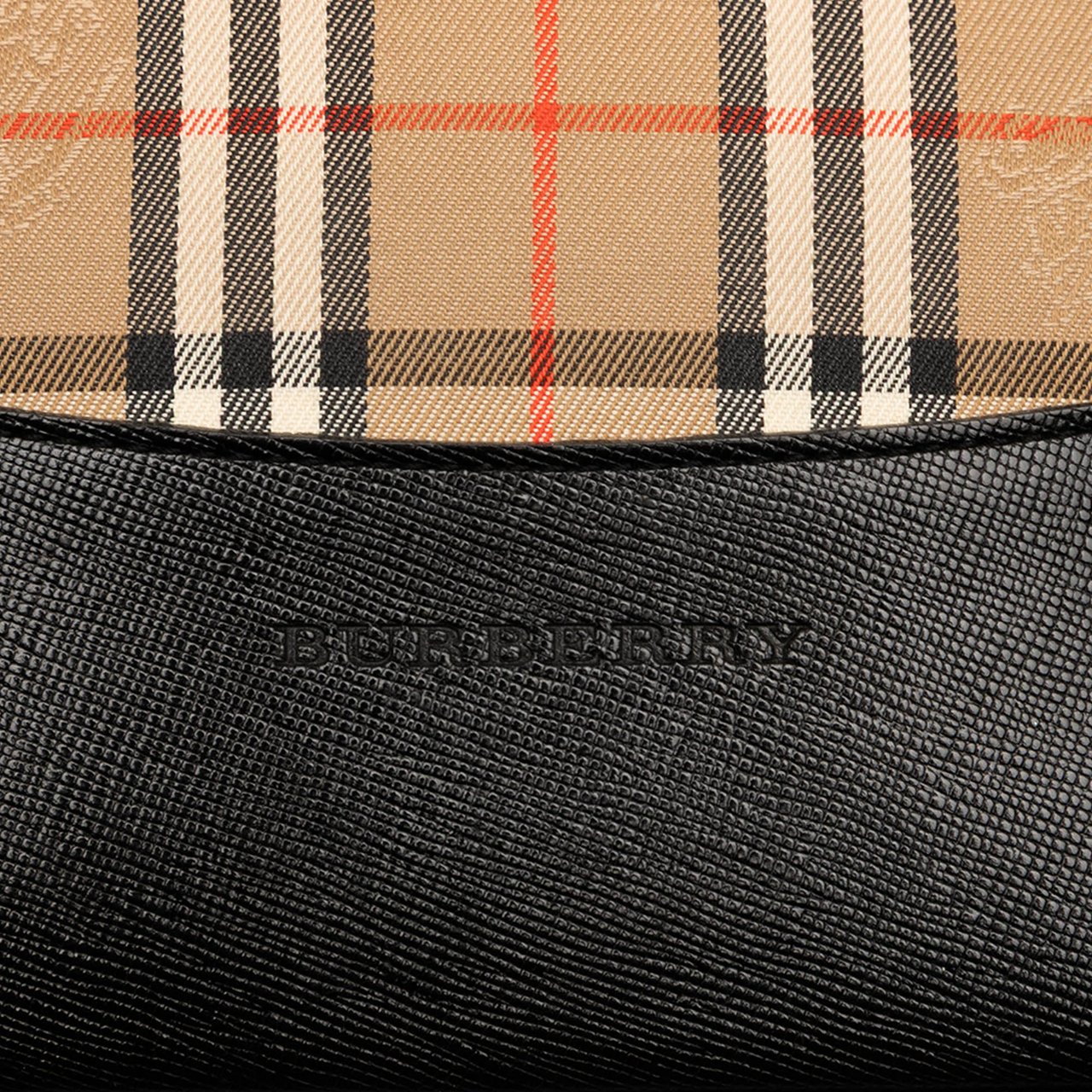 Burberry Haymarket Check Canvas Tote Bruin
