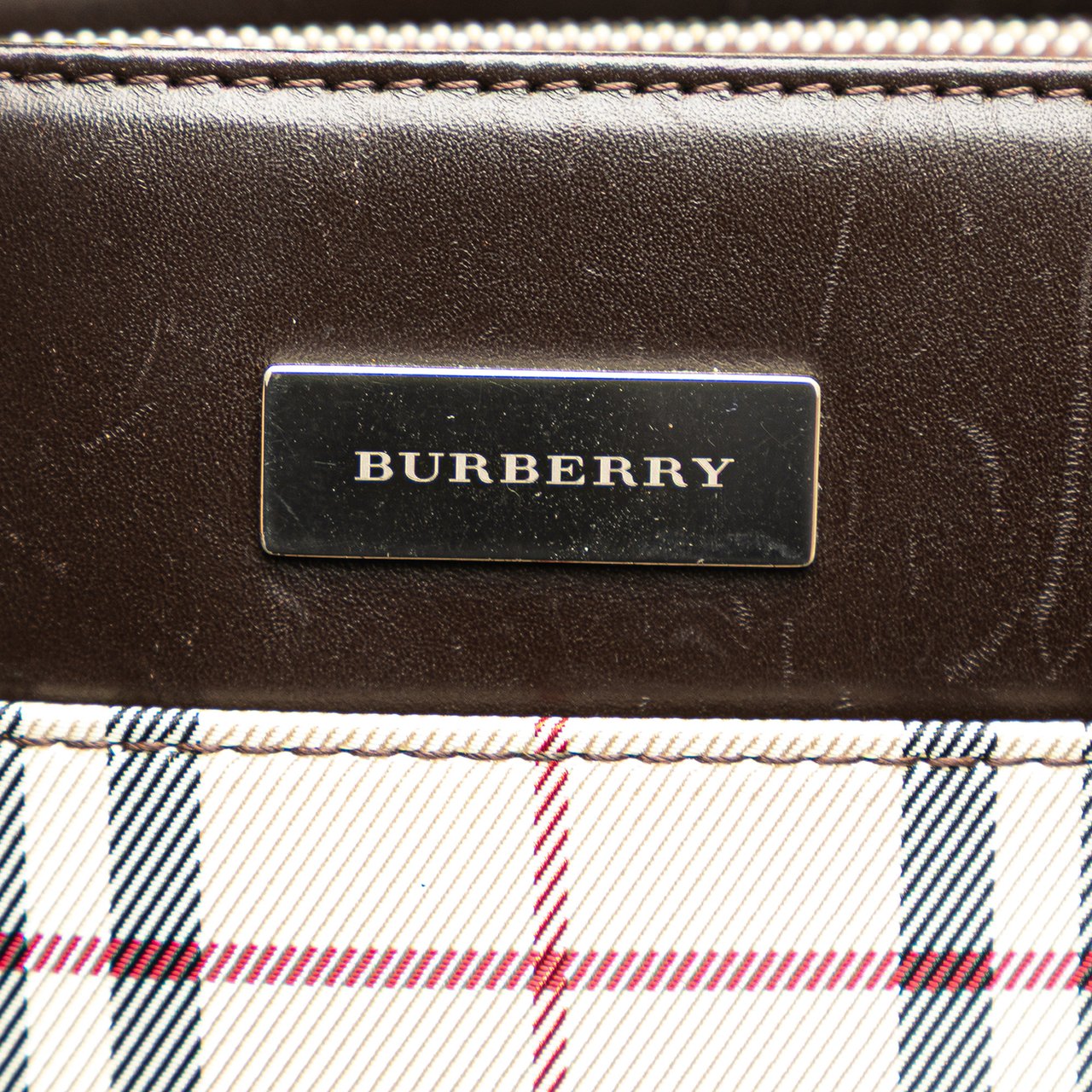 Burberry House Check Canvas Tote Bruin